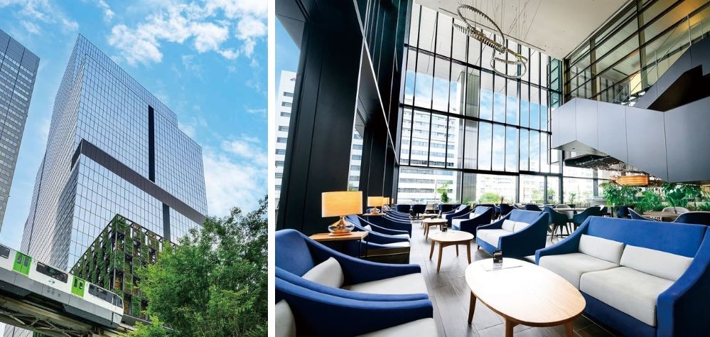 TOWER S外観とCANAL DINING HALL