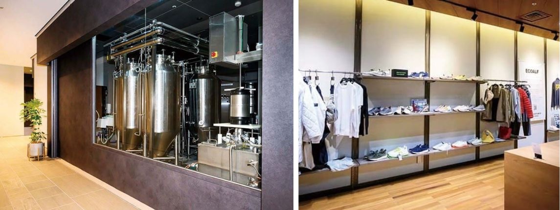 芝浦ブルーイングとポップアップエリア、食の専門店