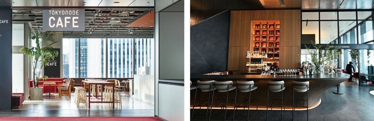 「TOKYO NODE CAFE」と「TOKYO NODE DINING」